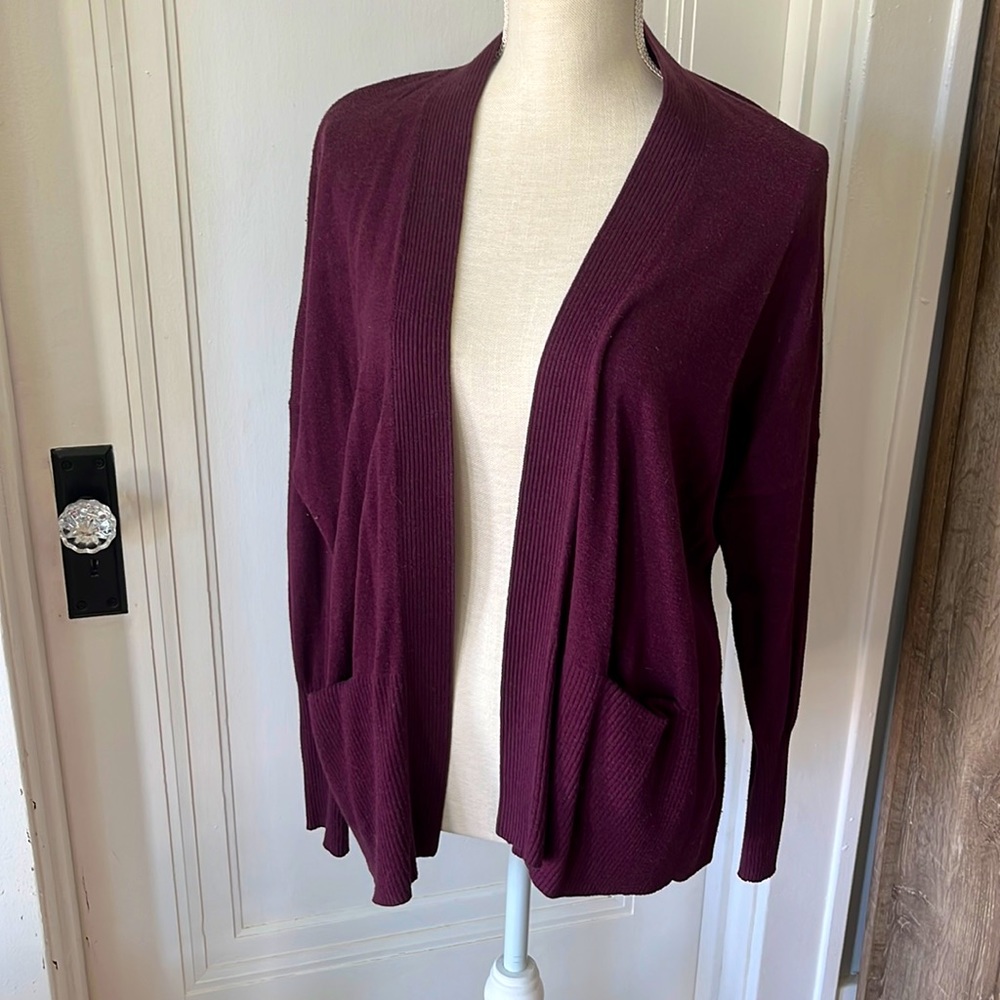 Purple cardigan with pockets!